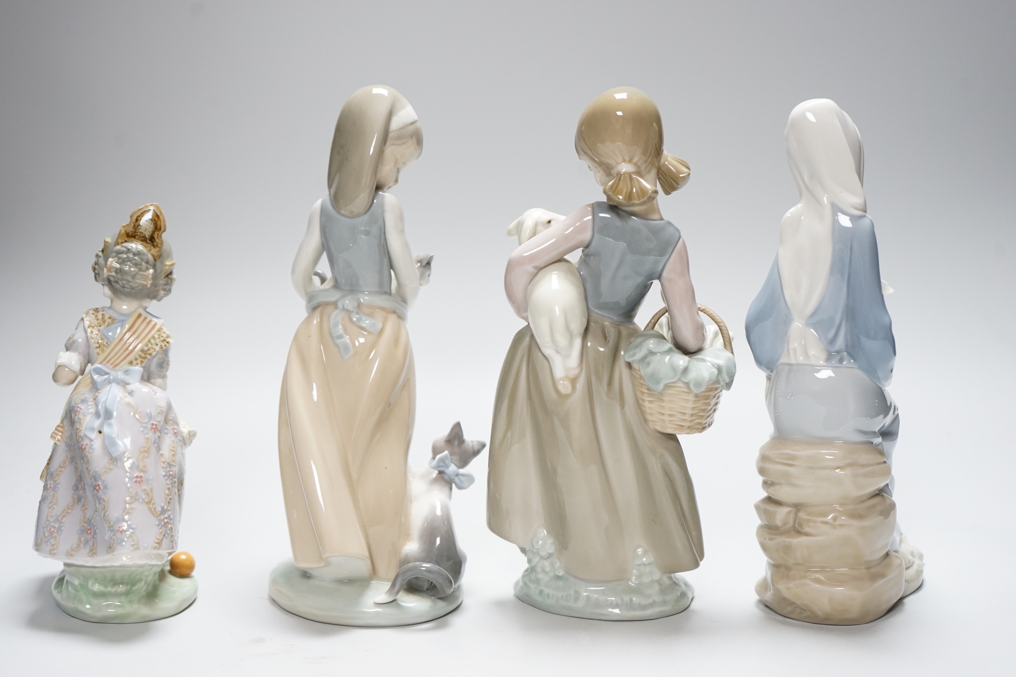 Four Lladro figures